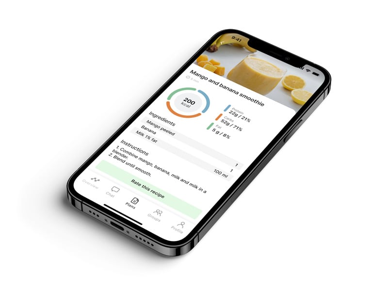 Another mockup of the coaching app showcasing more features.